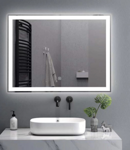 800x600mm Bluetooth Bathroom Mirror Above Sink in Ireland