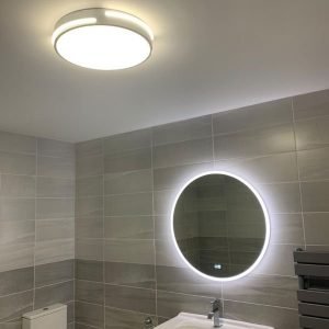 bathroom light and mirror