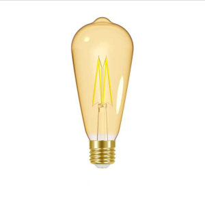 E27 Tear Drop Amber Filament LED 2000k Bulb