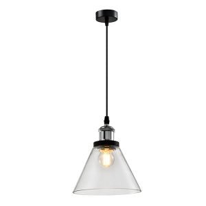 light-pendants-for-kitchen-clear-pyramid-chrome