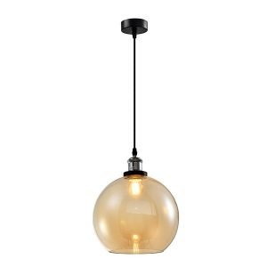amber-glass-dome-pendant-lamp-chrome-feature