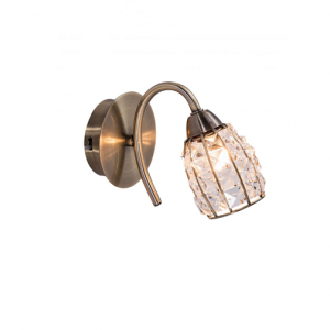 Roma Wall Light in Antique Brass