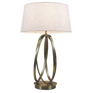 Trinity Antique Brass Table Lamp