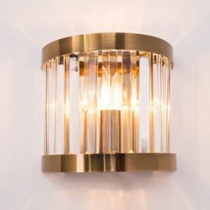 pandora wall light with antique brass