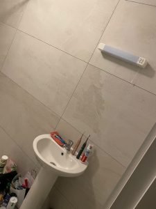 image of bathroom sink before renovation