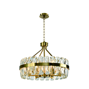 6 light chandelier gold trim and holder