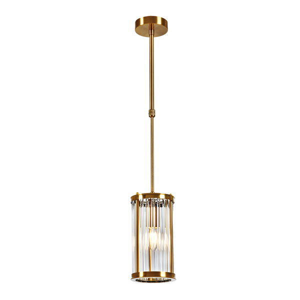 Pendant Light in Antique Brass Finish with 1 bulb